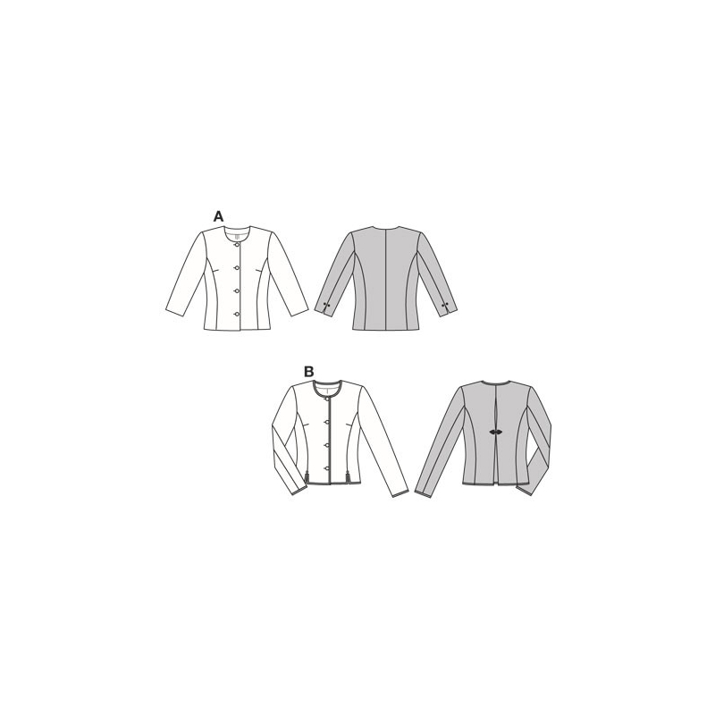 Patron Burda 8949 - Veste