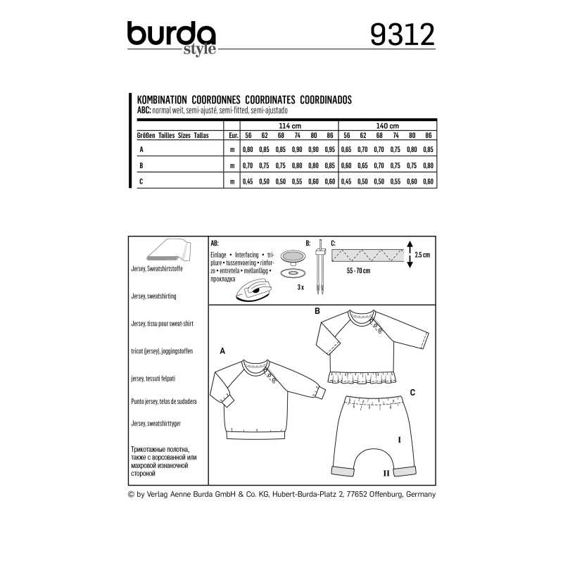 Patron Burda - 9312