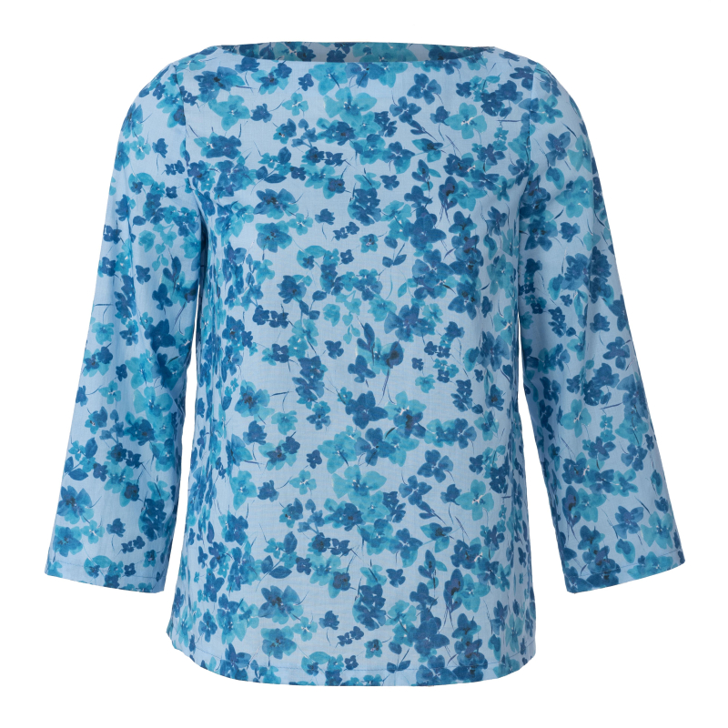 Patron Burda 5961 - Blouse sobre avec pinces et encolure arrondie
