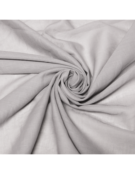 Voile 100% coton piqué - Gris clair