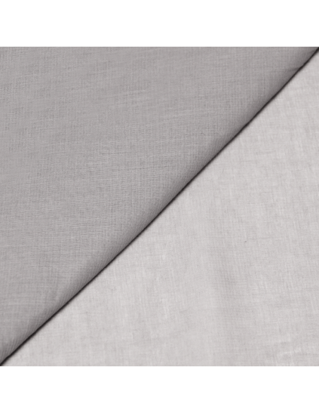 Voile 100% coton piqué - Gris clair