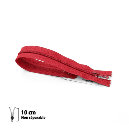 Fermeture Eclair ® spiralée rouge 10cm