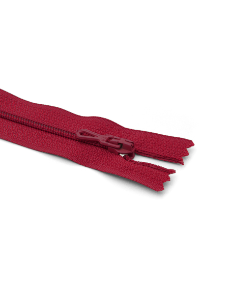 Fermeture Eclair ® spiralée bordeaux 45cm