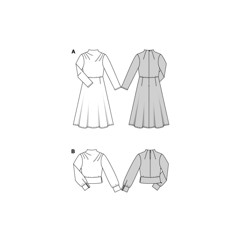 Patron Burda 5863 - Robe & blouse