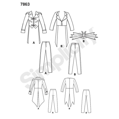 Patron Simplicity 1039.AA - Déguisement Homme 2
