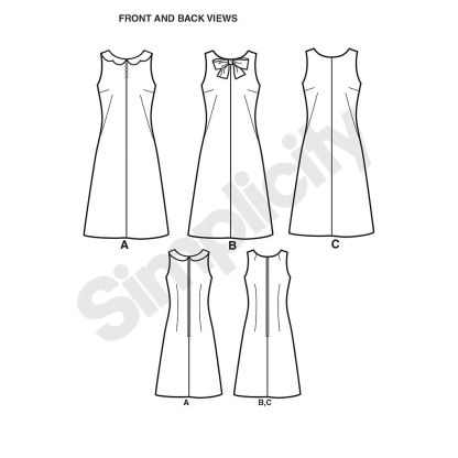 Patron Simplicity 1609.H5 - Robe droite 2