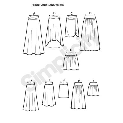 Patron Simplicity 1616.R5 - Jupe 2