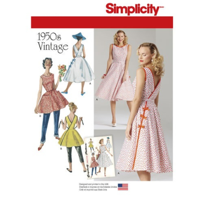 Patron Simplicity 8085.H5 - Robe vintage femme