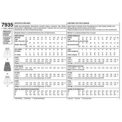 Patron Simplicity 8211.D5 - Jupe dame 2