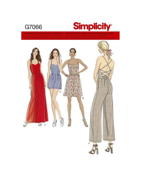 Patron Simplicity 8635.H5 - robe et combinaison