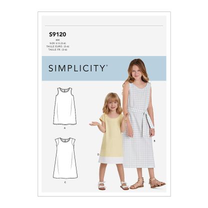 Patron Simplicity 9120.HH - Robe fille chasuble