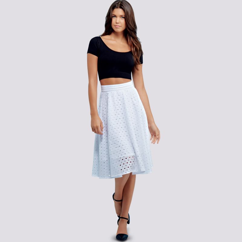 Patron Simplicity 9123.H5 - Jupe à godets femme évasée