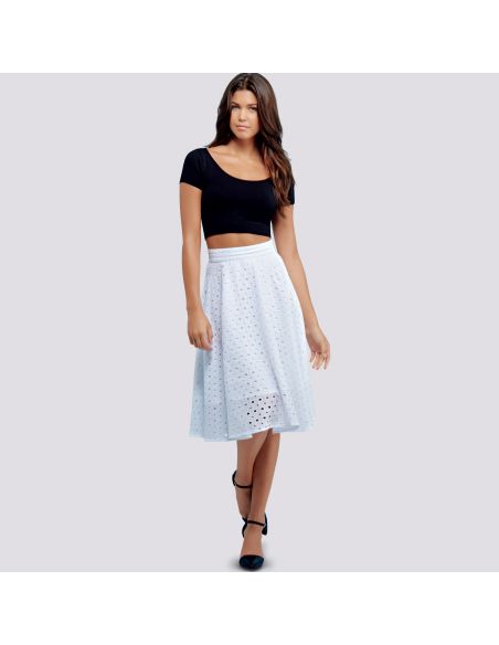 Patron Simplicity 9123.H5 - Jupe à godets femme évasée