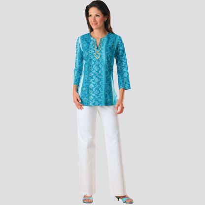 Patron Simplicity 9130.AA - Ensemble Tunique pantalon ou jupe femme 2