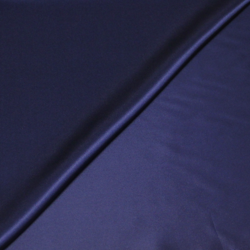 Satin 100% soie - Marine