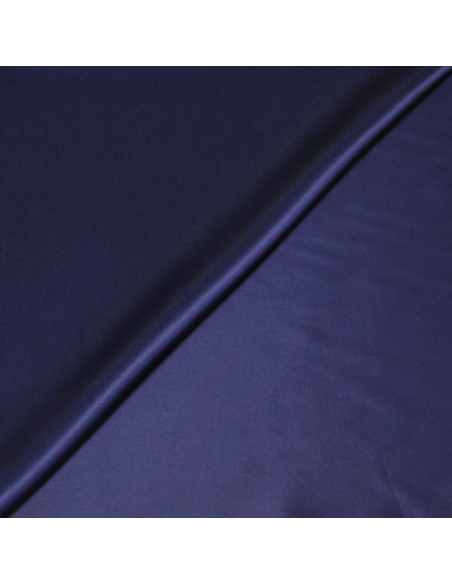 Satin 100% soie - Marine
