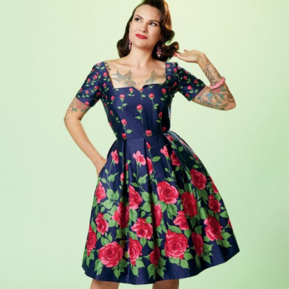 Patron Simplicity 9294.A5 - Robe avec haut ajusté et décolleté carré 2