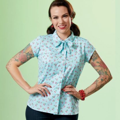 Patron Simplicity 9295.E5 - Chemise ajustée avec variations de cols et manches 2