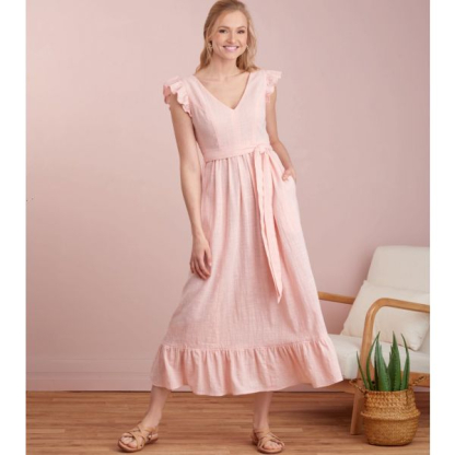 Patron Simplicity 9327.H5 - Robe Femme, décolleté V et bas évasés 2