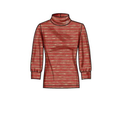 Patron Simplicity 9385.U5 - Hauts en tricot pour femme avec variations de longueur et de manches 2