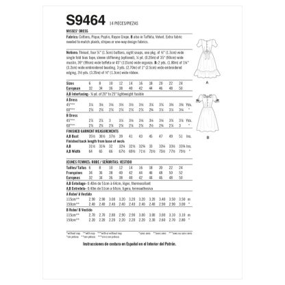 Patron Simplicity S9464.H5 - Robe pour jeunes filles 2
