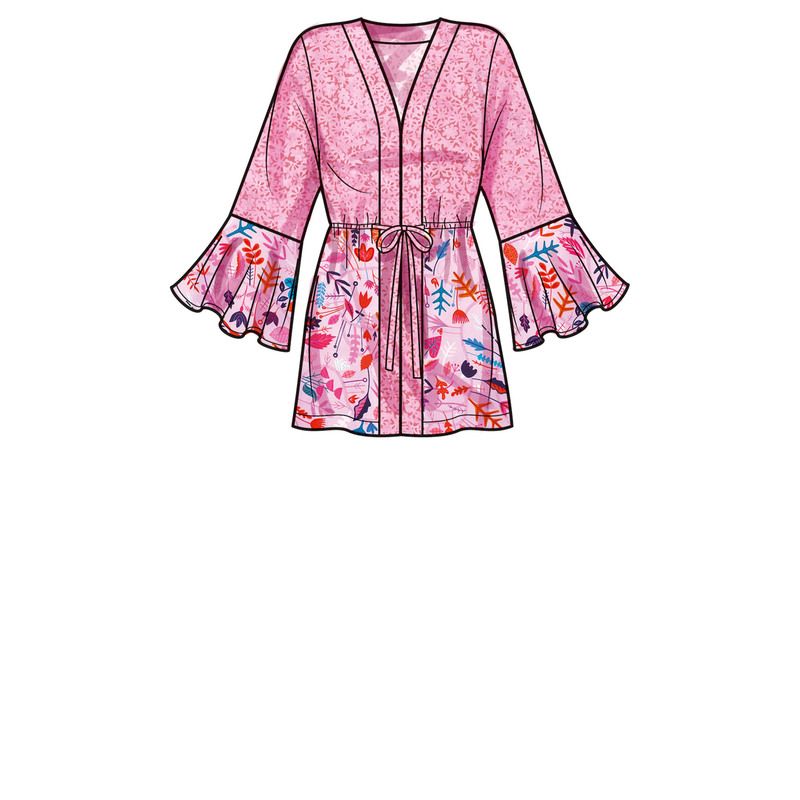Patron Simplicity S9602.U5 - Caftans et Vestes enveloppantes pour jeunes filles