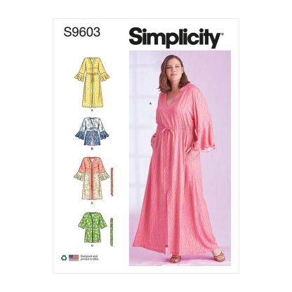Patron Simplicity S9603.FF - Caftans et Vestes enveloppantes pour dames