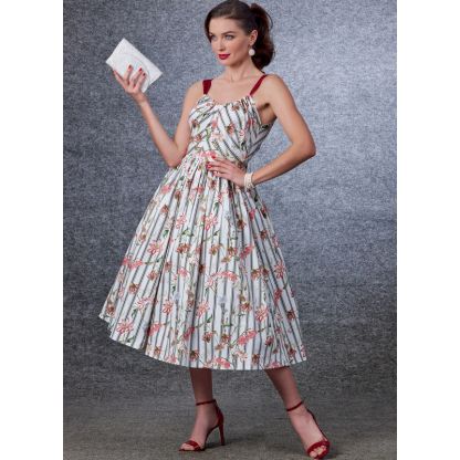 Patron Vogue 1696 B5 - Robe bretelles ruban 2