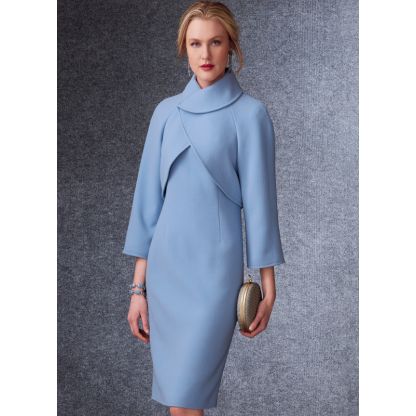 Patron Vogue 1736 E5 - Robe & veste ajustée 2