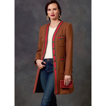 Patron Vogue 1643 A5 - Ensemble boutonné et jupe plissé 2