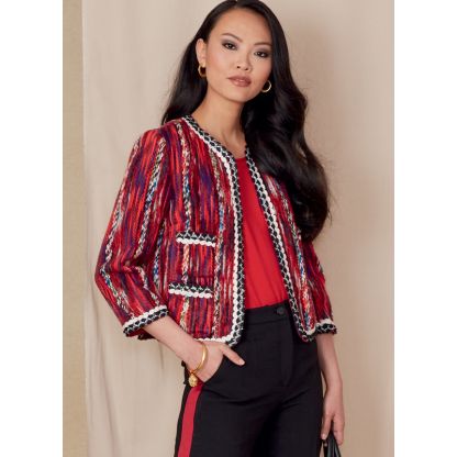 Patron Vogue 1830 F5 - Ensemble femme : veste cintrée et pantalon ample 2