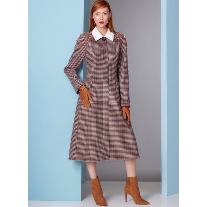 Patron Vogue 1836 F5 - Manteau femme à manches raglan 2