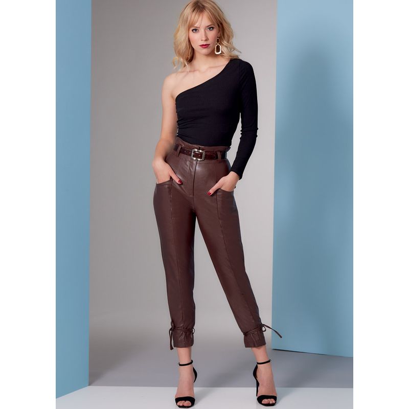 Patron Vogue 1848 F5 - Pantalon court à taille haute, style carotte
