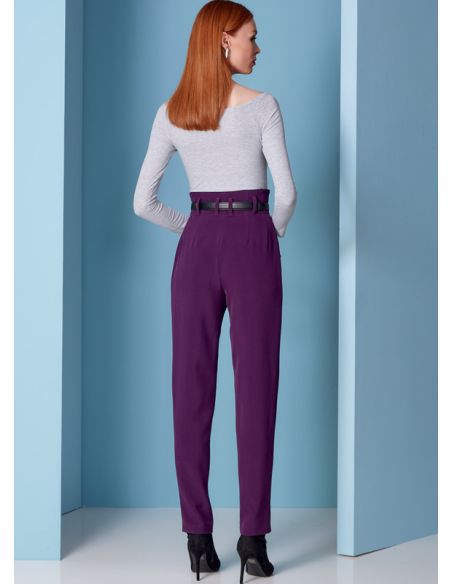Patron Vogue 1848 F5 - Pantalon court à taille haute, style carotte