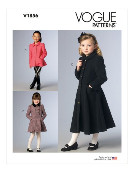 Patron Vogue 1856 CL - Manteau et veste style redingote