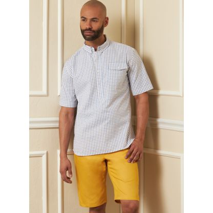 Patron Vogue 1895 MXX - Chemise, short et pantalon pour homme 2