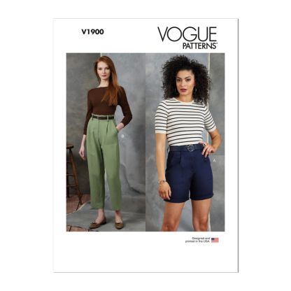Patron Vogue 1900 Y5 - Short et pantalon à taille haute