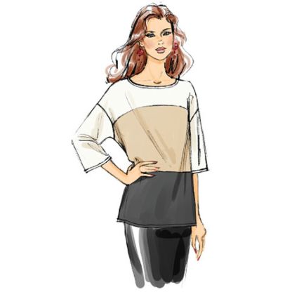 Patron Vogue 8877 Y - Haut ample 2