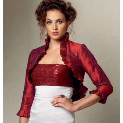 Patron Vogue 8957 E5 - Boléros femme 2