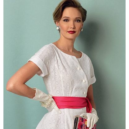 Patron Vogue 9105 E5 - Robe femme style années 1950 2