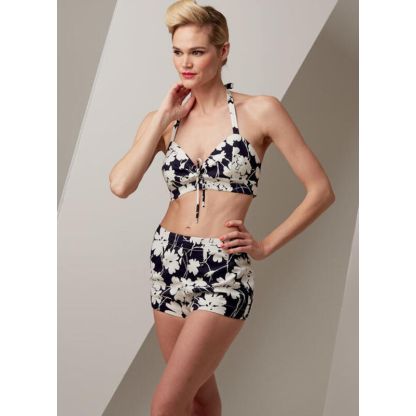 Patron Vogue 9255 A5 - Maillot de bain femme style vintage 2