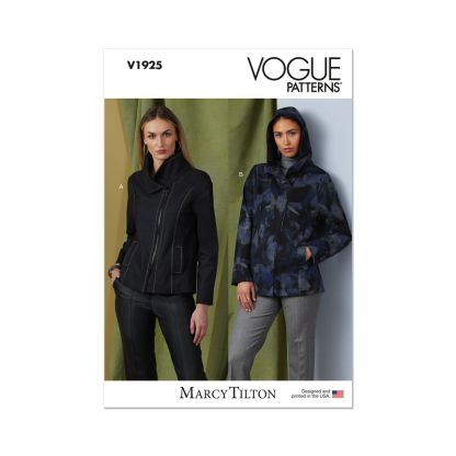 Patron Vogue 1925 A5 - Veste femme coupe semi-ajustée