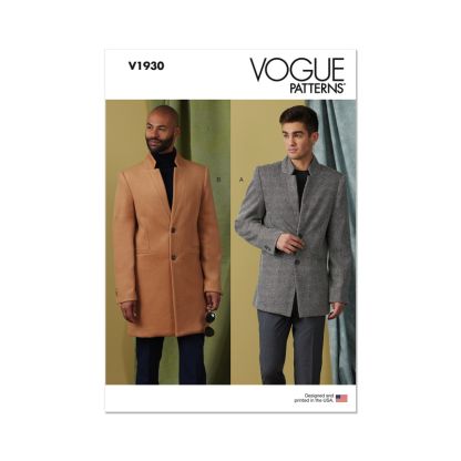 Patron Vogue 1930 MXX - Manteau homme cintré