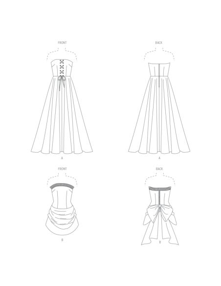 Patron Vogue 1931 B5 - Robe et dessus de corsage