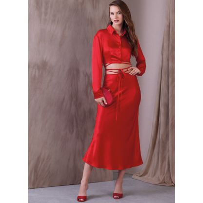 Patron Vogue 1944 AX5 - Haut emmanchure basse & jupe 2