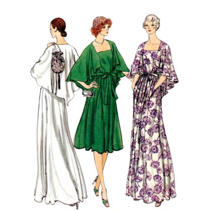 Patron Vogue 1947 B5 - Robe vintage soirée 2