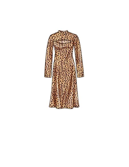 Patron Simplicity 9644.AA - Robe en tricot en trois longueurs