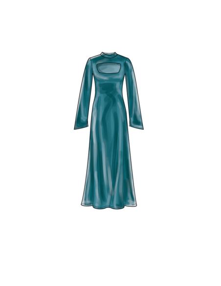 Patron Simplicity 9644.AA - Robe en tricot en trois longueurs