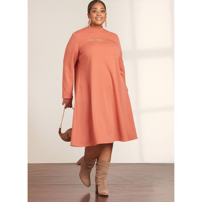 Patron Simplicity 9644.AA - Robe en tricot en trois longueurs