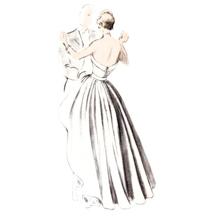 Patron Vogue 1963 AX5 - Robe avec Jupe évasée 2